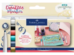Faber-Castell Faber-Castell 6er-Set Goldfaber Creativ-Marker "Bold Calligraphy" C-Spitze – Produktbild 1 von 1