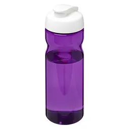 Unbranded H2O Active® Eco Base 650 ml Sportflasche mit Klappdeckel, lila/ weiß – Produktbild 1 von 1