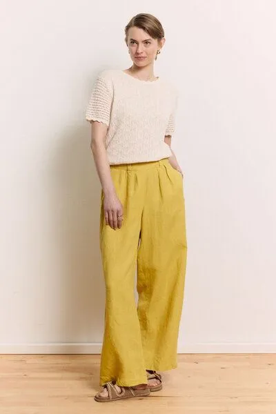 Tranquillo Tranquillo Hose Rooxy aus Leinen - mango mint – Produktbild 4 von 7