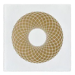 Veskor Cassiopeia Veskor Cassiopeia RING OF TORUS | Heilige Geometrie Linoldruck | 22 x 22 cm – Produktbild 1 von 1