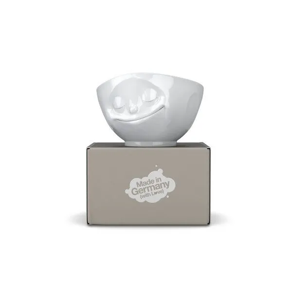 FIFTYEIGHT PRODUCTS FIFTYEIGHT PRODUCTS Glückliche weiße TV Tasse 500ml – Produktbild 3 von 3