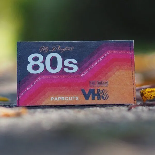 paprcuts paprcuts RFID Kartenhalter, Vhs (orange rot gelb), – Produktbild 2 von 4