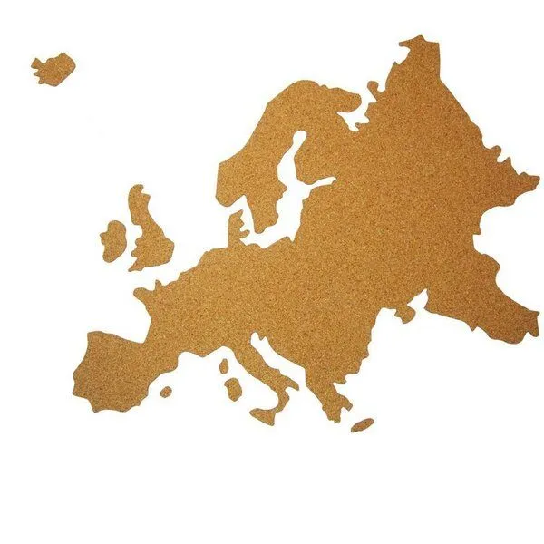 Kork-Deko Kork-Deko Europa als Pinnwand aus Kork XXL ca. 85x60 cm – Produktbild 1 von 2