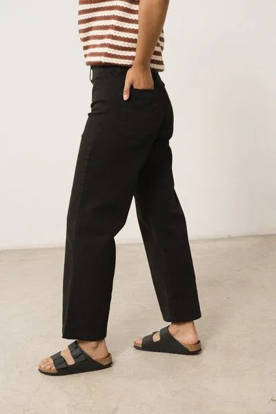 TIRALAHILACHA TIRALAHILACHA Hani Recycled Cotton Sailor Pants, Schwarz, – Produktbild 2 von 4