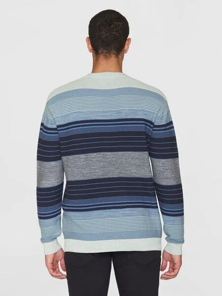 KnowledgeCotton Apparel KnowledgeCotton Apparel Strickpullover MULTICOLOR STRIPED aus Bio-Baumwolle, Bunt, – Produktbild 2 von 4