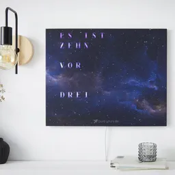 build-yours build-yours Wortuhr WordClock Jupiter - LED Wanduhr - Schiefer, Space, Weißer Marmor uvm. – Produktbild 1 von 1