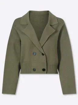 heine Strickjacke khaki-meliert – Produktbild 1 von 1