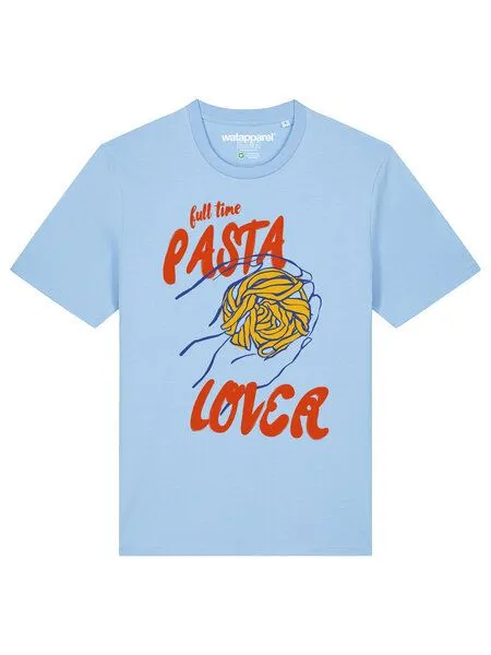 watapparel watapparel T-Shirt Unisex Pasta lover, Blue soul, – Produktbild 2 von 4