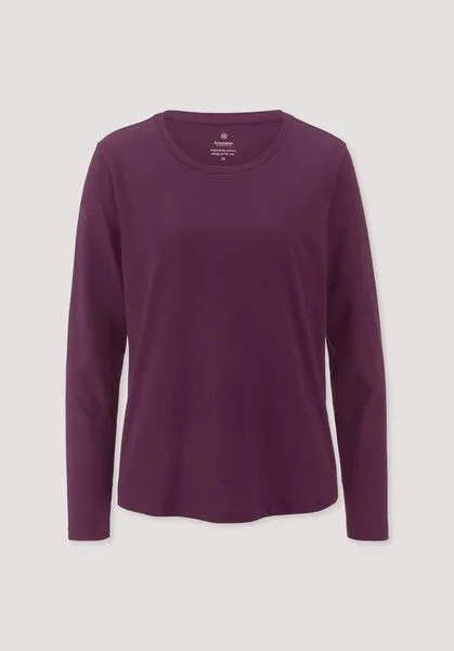 hessnatur hessnatur Longsleeve Relaxed aus Regenerative Organic Cotton (ROC), Fuchsia, – Produktbild 4 von 4