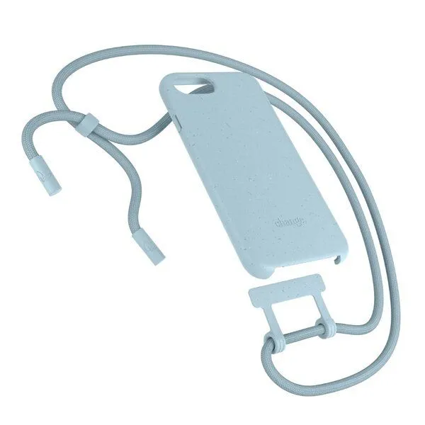 change the label change the label Change Case - 2in1 Nachhaltige iPhone Hülle mit abnehmbarer Kette, Pastell blau, – Produktbild 3 von 4
