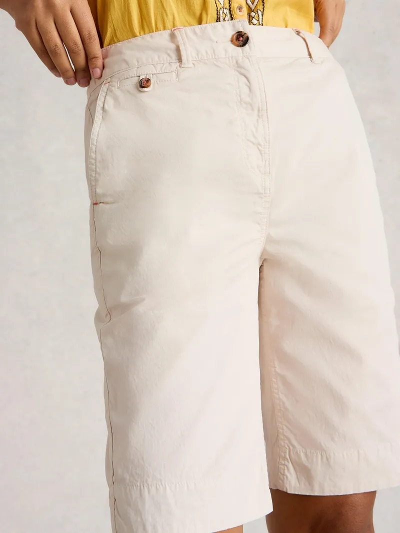 White Stuff Shorts Hayley aus Bio-Baumwolle - 52/R, Naturweiß, – Produktbild 1 von 4
