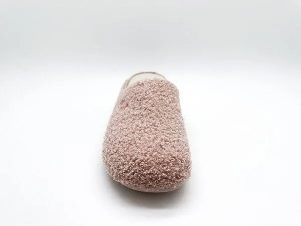 thies Veganer "thies ® Rec Teddy Slipper" aus ultraweichem, recyceltem Fell, Rose, – Produktbild 4 von 4