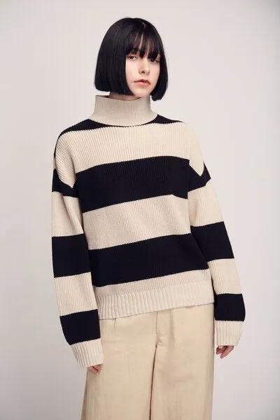 SUITE13LAB Suite13lab Strickpullover SHIRA, Jumper stripes, – Produktbild 2 von 4