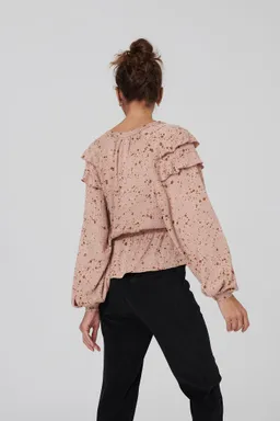 Lovjoi Lovjoi Damen vegan Bluse Marilin Rosewood Spots – Produktbild 1 von 1
