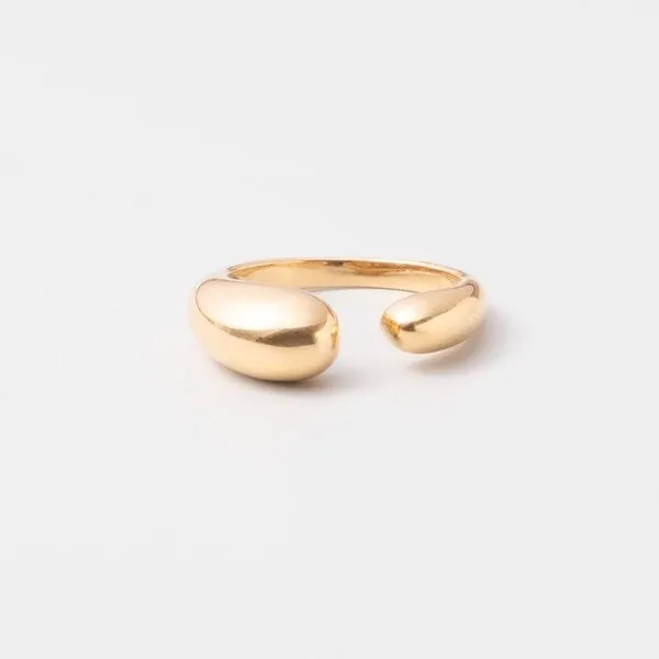 fejn jewelry fejn jewelry Ring 'open drop', Gold, – Produktbild 3 von 4