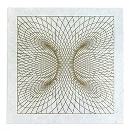 Veskor Cassiopeia Veskor Cassiopeia TORUSFELD Heilige Geometrie Linoldruck | 40 x 40 cm | Gold auf Naturweiß – Produktbild 1 von 1