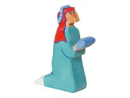 Holztiger Holztiger Holzfigur "Balthasar 2, blau" Schöne Weihnachtszeit Maße 11,5 x 2,3 x 7,5 cm – Produktbild 1 von 1