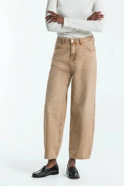 Kings Of Indigo Kings of Indigo – Leila Cropped Jim Dark Beige, Natural, – Produktbild 3 von 3