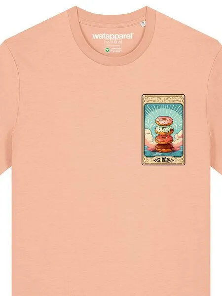 watapparel watapparel T-Shirt Unisex Tarot The Donut, Fraiche peche, – Produktbild 3 von 3