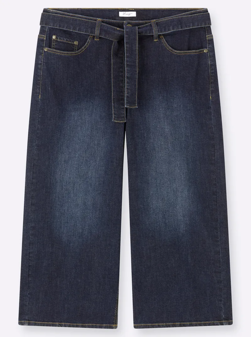 sheego 7/8-Jeans dark blue, Dark blue, – Produktbild 1 von 2