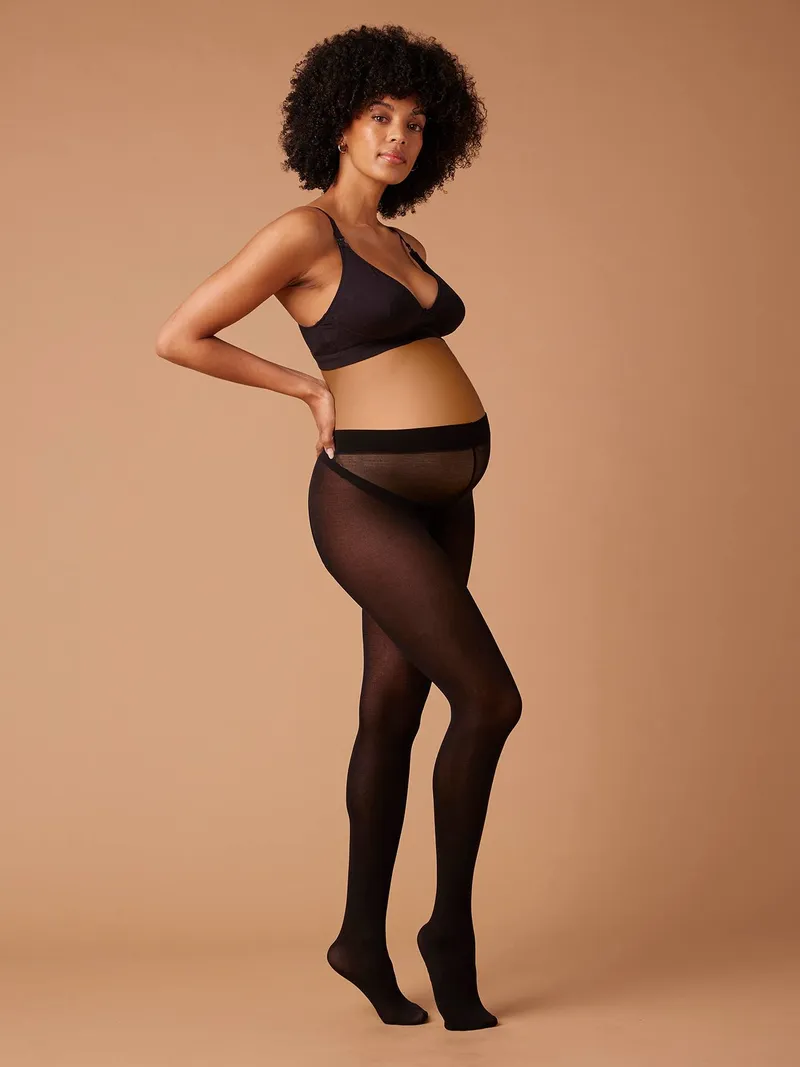 Envie De Fraise Umstandsstrumpfhose ENVIE DE FRAISE, Schwarz, – Produktbild 1 von 4