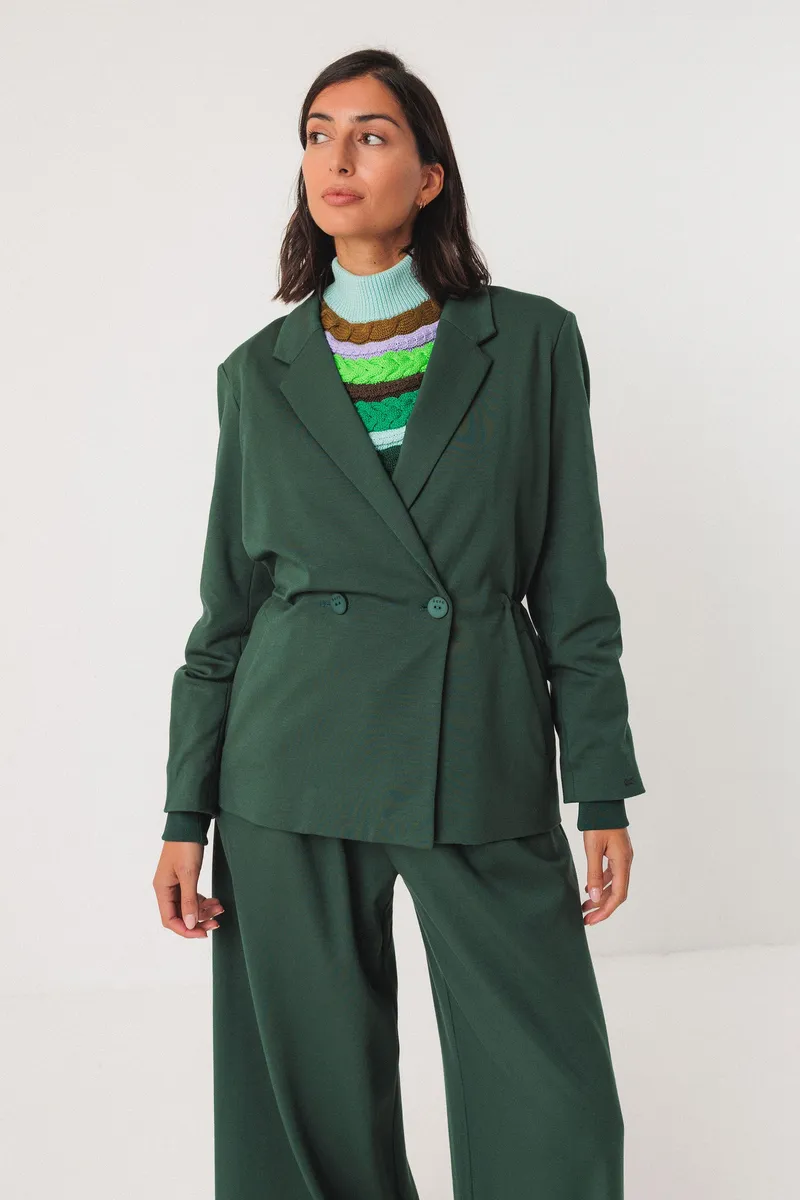 SKFK SKFK Damen vegan Blazer Iratz Grün, Dunkelgrün, – Produktbild 1 von 2