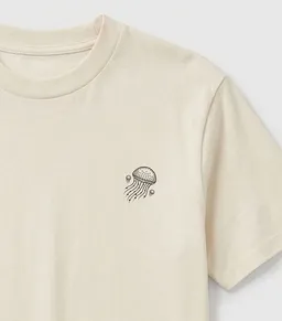vis wear vis wear Qualle Familie - Pure Natural Bio Baumwolle Shirt – Produktbild 1 von 1