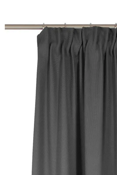 Nature by Adam Nature by Adam Vorhang aus 100% Bio-Baumwolle - Made in Germany - Uni Collection, Schwarz, – Produktbild 5 von 7