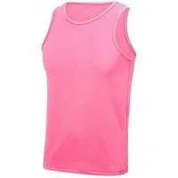 Just Cool Just Cool Muskelshirt Unterhemd Sportshirt Ärmellos Shirt Recyceltes Polyester Atmungsaktiv Vegan Stretch Neonfarben, Neon pink, – Produktbild 1 von 1
