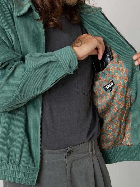 Yahmo Yahmo Dirk Bomberjacke, Teal (blau), – Produktbild 4 von 4