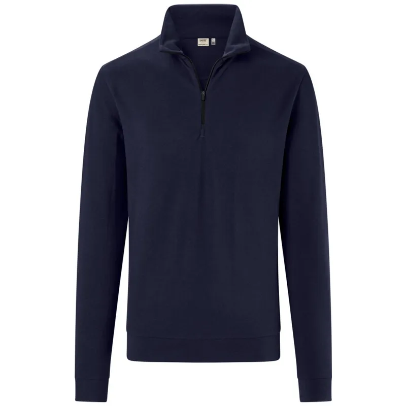 HAKRO HAKRO Zip-Longsleeve Piquè ECO #535 Gr. 2XS tinte – Produktbild 1 von 1