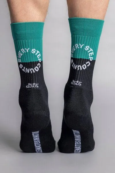 DIRTS DIRTS Solemates Athletic Socks, Pine green/black, – Produktbild 1 von 4