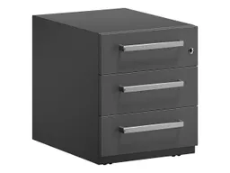 Bisley Bisley Rollcontainer "Note" mit Griff, 3 Schubladen T 56,5 cm schwarz – Produktbild 1 von 1