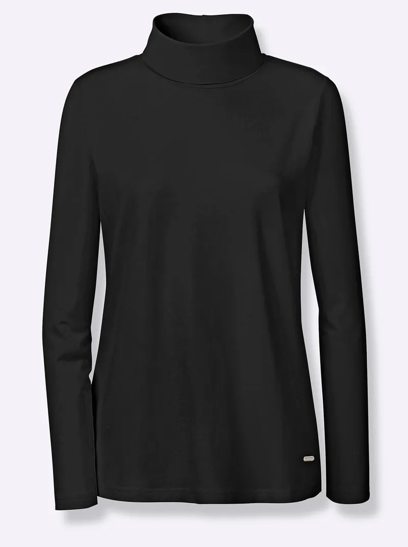 Witt Rollkragenshirt schwarz, Schwarz, – Produktbild 1 von 3