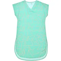 WiDDA WiDDA Damen vegan Bluse Tunika Nomad Türkis Mit Korallenlinienmuster – Produktbild 1 von 1