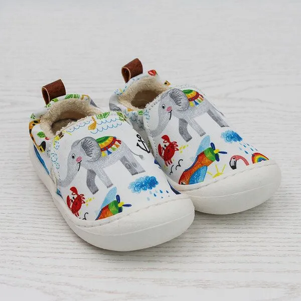Pololo Pololo Lauflernsneaker "Chico" aus Seaqual Yarn mit Baumwoll-Futter, Größen 20-27, Elefant, – Produktbild 1 von 4