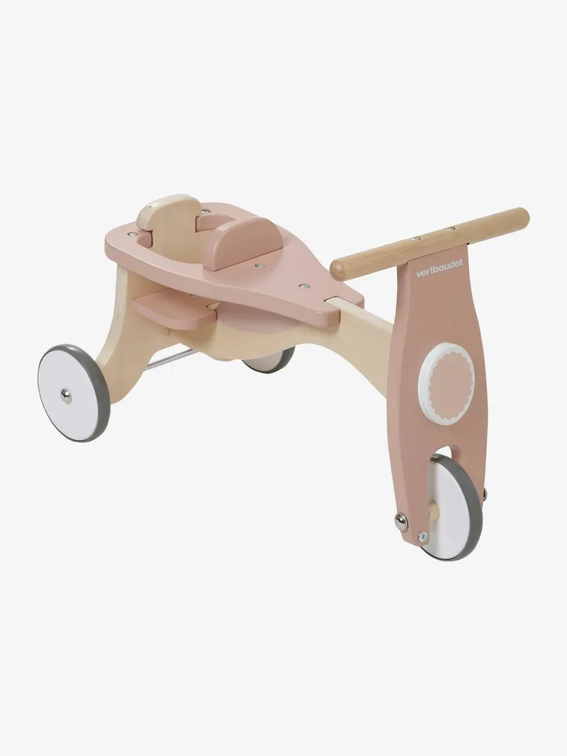 Vertbaudet Vertbaudet Kinder Dreirad mit Puppensitz, Beige, – Produktbild 3 von 4