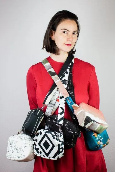 Sophia Schneider-Esleben Sophia Schneider-Esleben Belt Bag - aus Bio-Baumwolle, Qr weiß, – Produktbild 2 von 4