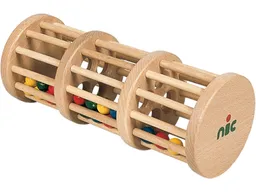 Nic natürlich spielen Rasselturm mit bunten Holzperlen 27 x 11 x 11 cm – Produktbild 1 von 1