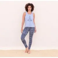 Jaya Jaya ALASKA GIVE - Damen - lockeres Top mit offenem Rücken aus Tencel-Baumwoll-Mix, Skyblue, – Produktbild 1 von 1