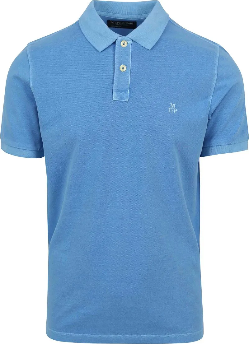 Marc O'Polo Marc O'Polo Poloshirt Faded Blau - Größe L, Blau, – Produktbild 2 von 5