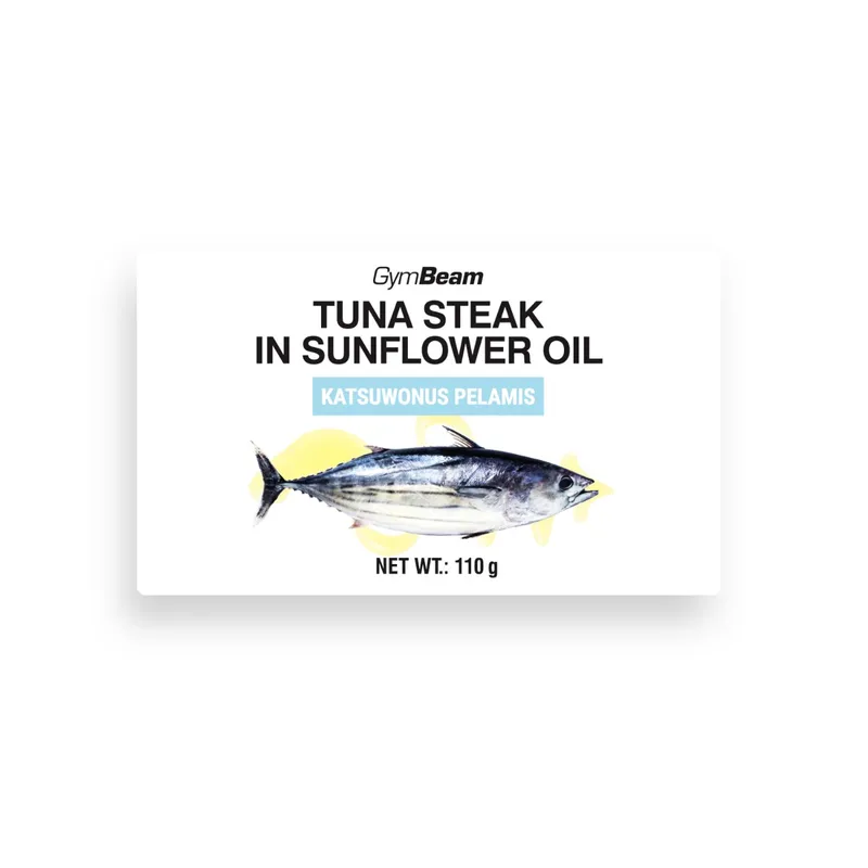 GymBeam Food GymBeam Thunfischsteak in Sonnenblumenöl 110 g – Produktbild 1 von 1