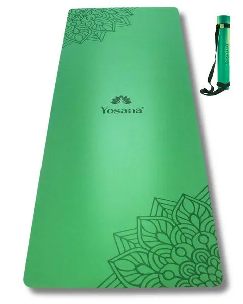 Yosana Yosana Yogamatte Ultra Grip inkl. Baumwolltragegurt (Grün) – Produktbild 2 von 8