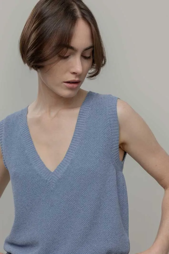 Rifò Rifò Damen vegan Oberteil, Blau, – Produktbild 1 von 3