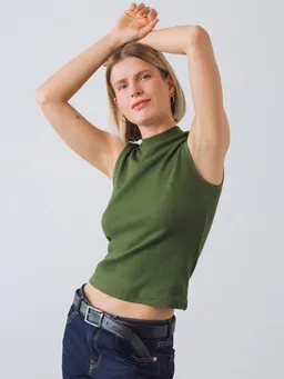 Honest Basics Honest Basics Damen Mock-Top aus Bio- und recycelter Baumwolle – Produktbild 1 von 1