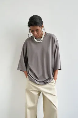 IVA RYCH IVA RYCH Oversize-T-Shirt in Grau I Deadstock – Produktbild 1 von 1