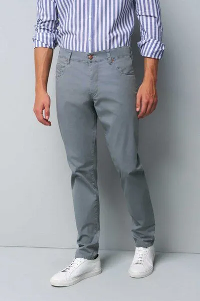 M 5 BY MEYER M 5 BY MEYER Summer Structure baumwoll Five Pocket, Grau (grau), – Produktbild 3 von 5