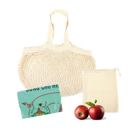 El Puente El Puente Shopping Geschenk-Set mit Einkaufsnetz, Gemüsebeutel und einem recyceltem Täschchen aus Reissäcken – Produktbild 1 von 1