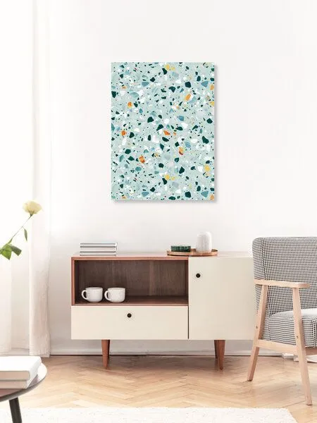 Photocircle Photocircle Poster / Leinwandbild - Mint Terrazzo – Produktbild 3 von 4