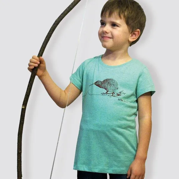 little kiwi little kiwi Kinder T-Shirt, "Kiwi", Green, – Produktbild 2 von 2